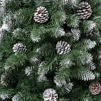 6ft. Unlit Feel Real® Virginia Pine Mixed Hinged Artificial Christmas Tree with Berries and Pinecones