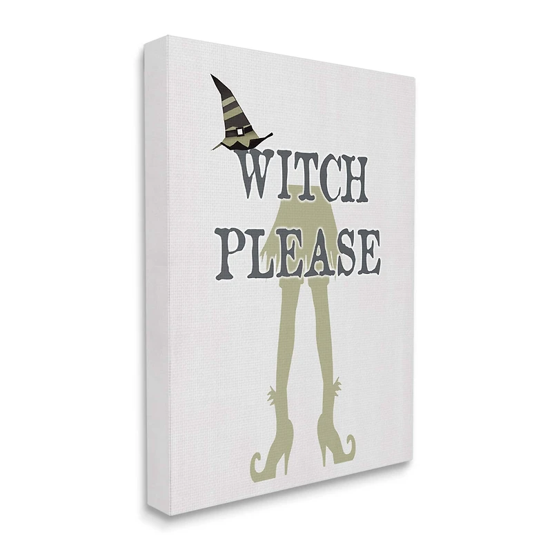 Stupell Industries Witch Please Funny Phrase Canvas Wall Art