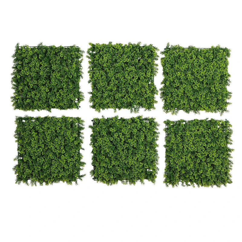 20" Irish Green Meadow Artificial Living Wall Panels, 6ct.