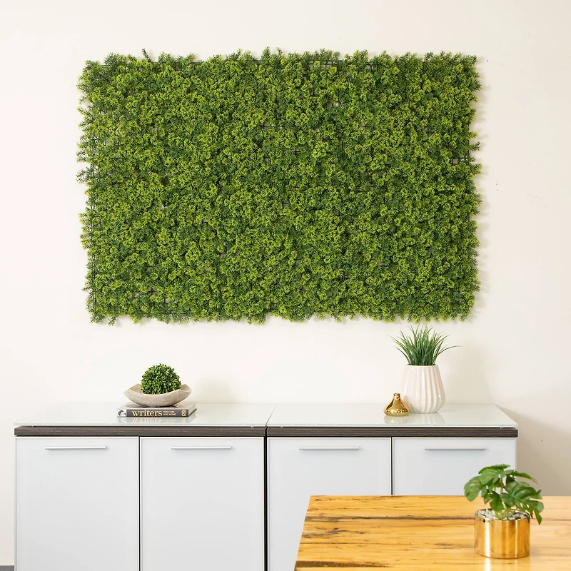 20" Irish Green Meadow Artificial Living Wall Panels, 6ct.
