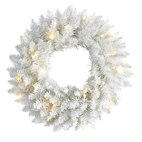 18" Pre-Lit Colorado Spruce Christmas Wreath