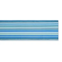DII® Blue Ocean Stripe Print Outdoor Table Runner, 14x72