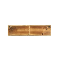 Brown Wood Industrial Wall Hooks, 6" x 24" x 4"