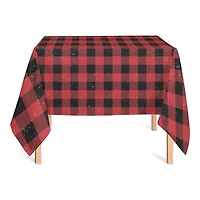 Red Black Buffalo Check 58x58 Tablecloth