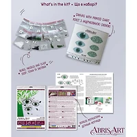 Abris Art Emerald Gaze Bead Embroidery Decoration Kit