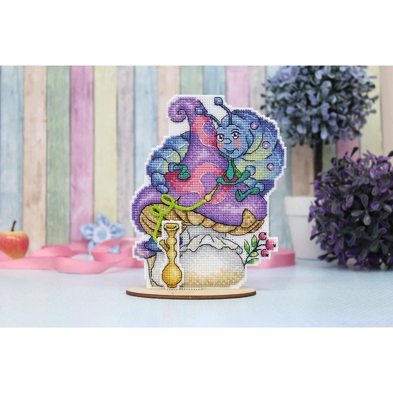 MP Studia Wise Caterpillar Plastic Canvas Counted Cross Stitch Kit