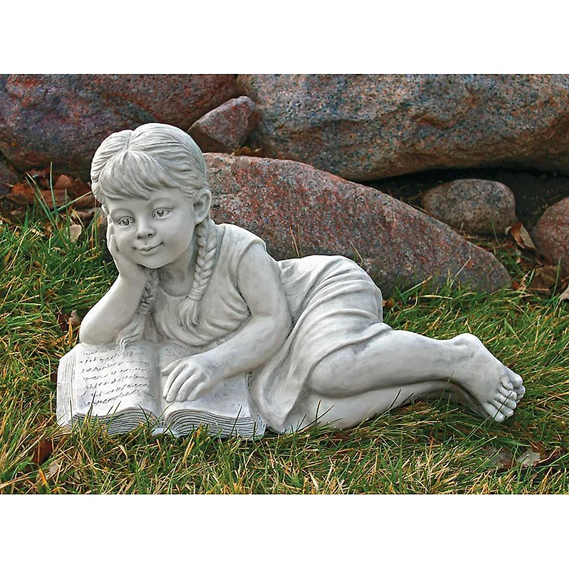 Design Toscano 18.5" Reading Rebecca Garden Scholar Statue