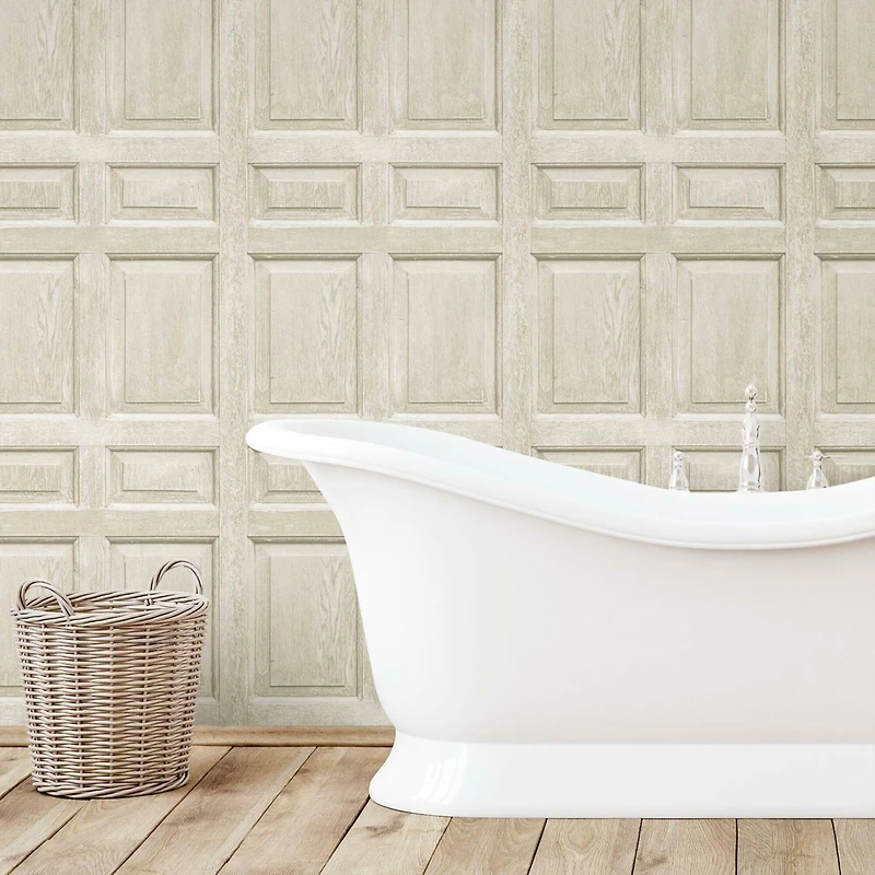 Roommates Beveled Wood Paneling Peel & Stick Wallpaper