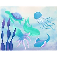 Sparkly Selections Beginner Sealife by Local Utah Artist Rachel H. Diamond Painting Kit