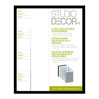 8 Pack: Black Adjustable-Depth 16" x 20" Shadow Box by Studio Décor®