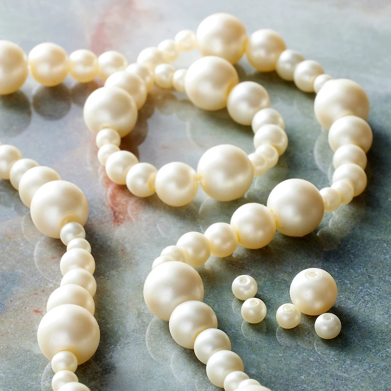 Light Pink Matte Glass Pearl Round Beads by Bead Landing™