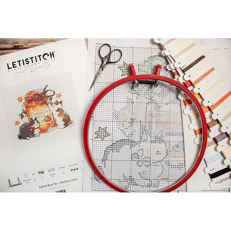 LetiStitch Best Toy Counted Cross Stitch Kit