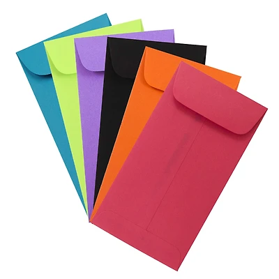JAM Paper 3.5" x 6.5" Assorted Coin Business Envelopes, 150ct.