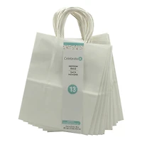 10 Packs: 13ct. (130 total) Medium White Paper Gift Bags by Celebrate It™
