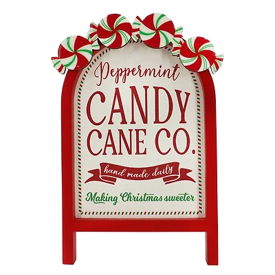 10.5" Candy Cane Co. Sign Tabletop Décor by Ashland®