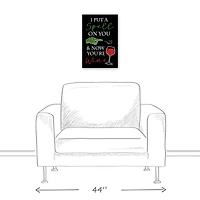 Spell on You and Now You're Wine 12" x 18" Canvas Wall Art