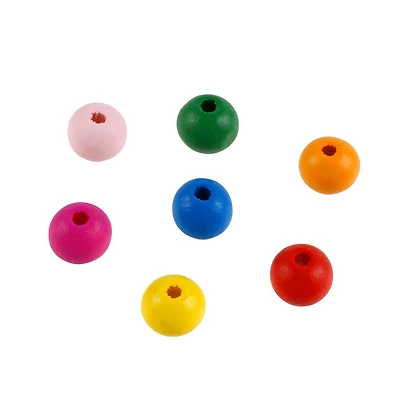Round Wood Beads by Creatology™
