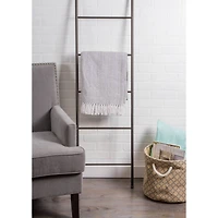 DII® Gray Herringbone Stripe Throw