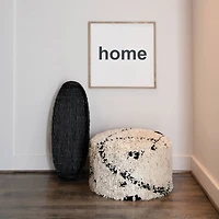 Hello Honey® 2.5ft. Black Hand-Woven Rattan Tray with Handles