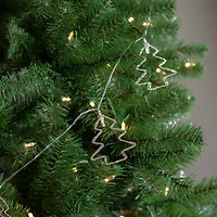 4ft. Warm White LED Gold Wire Mini Tree Christmas Garland