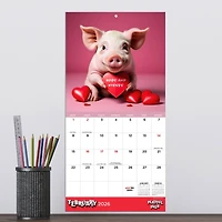 2026 Playful Pigs Mini Calendar