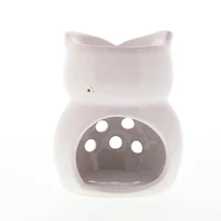 4" Ceramic Charming Owl Candle Oil Warmer
