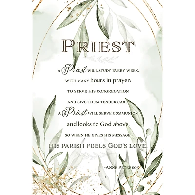 Priest Inspirational Wood Plaque