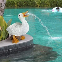 Design Toscano Darnell the Duck Spitter Piped Statue