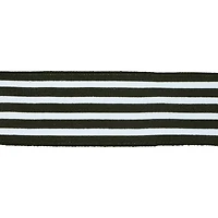 2.5" x 20ft. Black & White Stripes Wired Ribbon by Celebrate It® Halloween