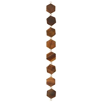 12 Packs: 8 ct. (96 total) Brown Tiger's Eye Hexagon Beads, 12mm by Bead Landing™