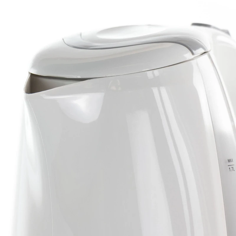 MegaChef 1.7L White Plastic Electric Tea Kettle