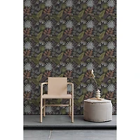 NuWallpaper Marajo Black Peel & Stick Wallpaper