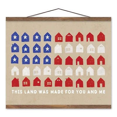 This Land was Made for You & Me Peak Hanging Canvas
