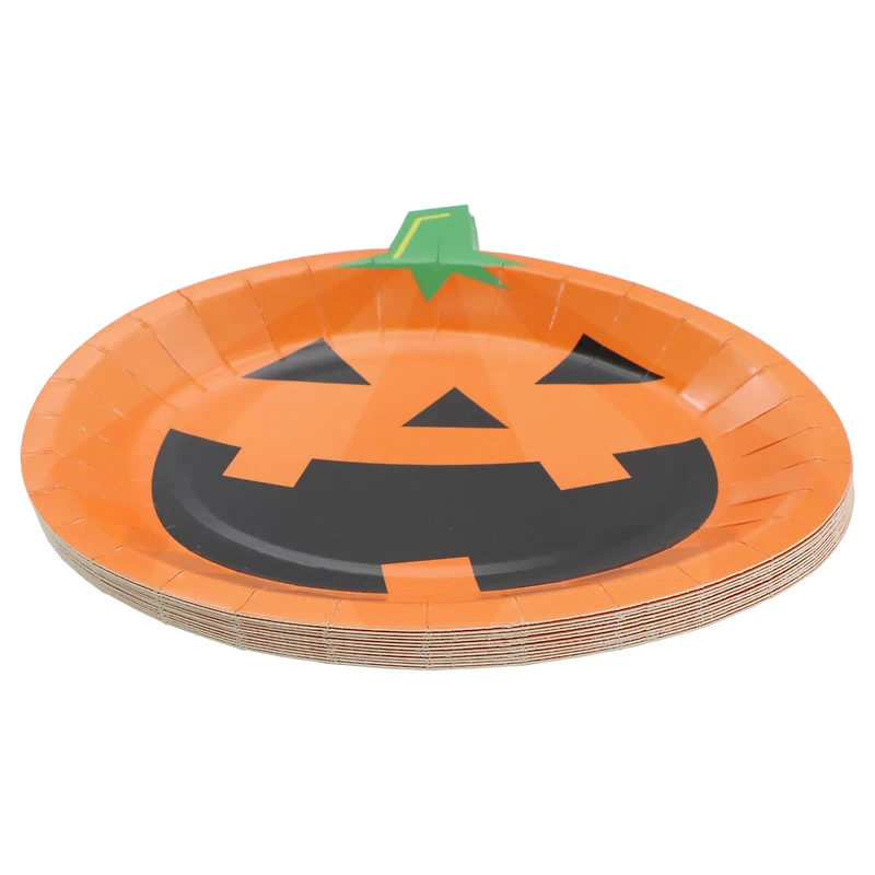 7" Jack-o'-Lantern Paper Plates, 12ct. by Celebrate It™