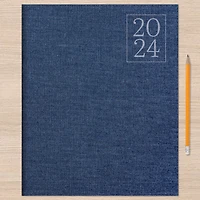 2024 Denim Large Monthly Planner