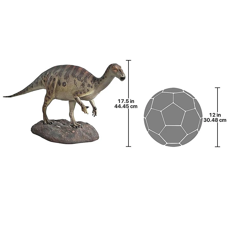Design Toscano 17.5" Tall Iguanodont Scaled Dinosaur Statue