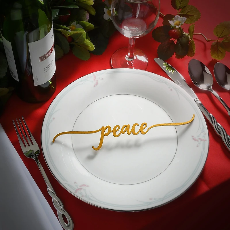 10" Christmas Place Setting Message Décor, 6ct.