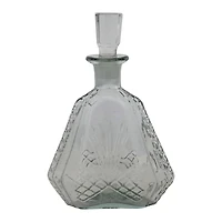 Hello Honey® 10" clear Etched Glass Decanter