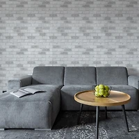 Simplify Gray Brick Adhesive Wallpaper