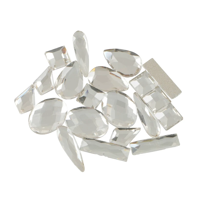 Jewel Shapes Glass Flatback Rhinestones by Bead Landing