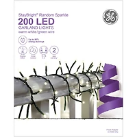 StayBright® 200ct. Warm White LED Random Sparkle Garland Lights