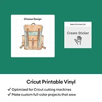 Cricut® Printable Vinyl Sheets