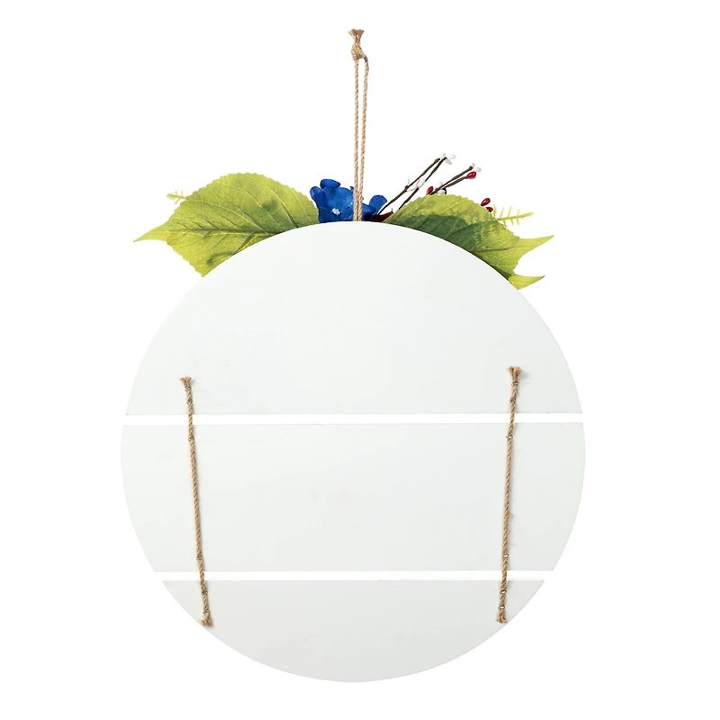 Glitzhome® 14" God Bless America Round Sign