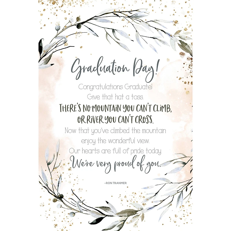 Graduation Day Inspirational Wood Plaque