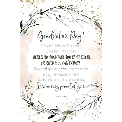 Graduation Day Inspirational Wood Plaque