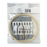 6" Night Trees Stamped Design Embroidery Kit with Hoop by Loops & Threads®