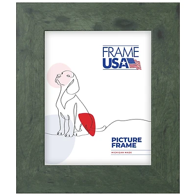 Frame USA Rustic Wide Green Single Image Picture Frame