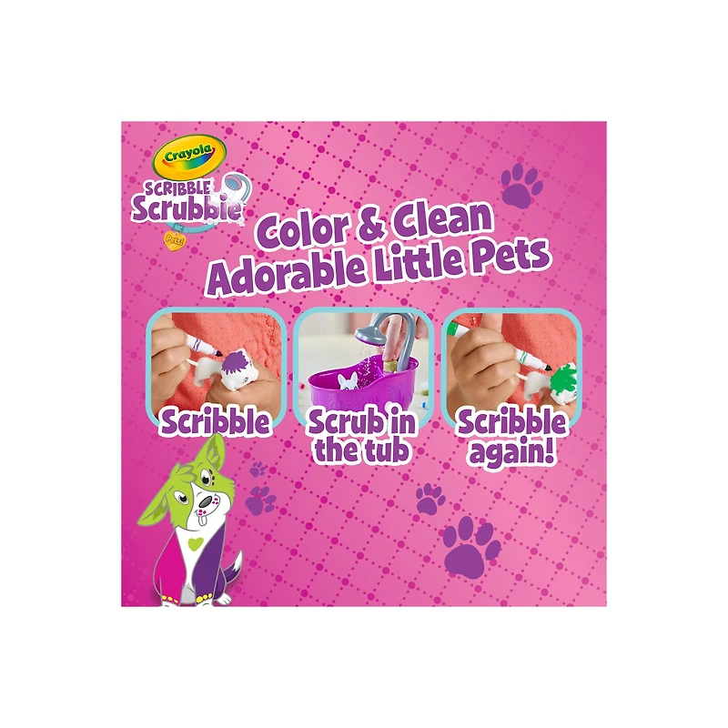 Crayola® Scribble Scrubbie Pets Purple Tub Playset