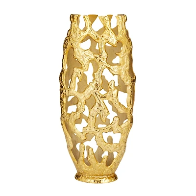 20" Contemporary Aluminum Vase