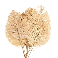 32" Light Brown Dried Grass Spear-Shaped Foliage with Sharp Stems